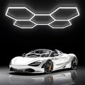 Hexagon Garage Lights - Hexagon LED Lights, 25 Pack 6500K Super Bright Auto Repair Ceiling Lights for Garages, Workshops, Warehouses, Gymnasiums, Shops, Auto Body Shops