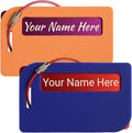Full Privacy Personalized Metal Luggage Tags for Suitcases - Laser Engraved Aluminum Luggage Tags with Silicone Sleeves Pack of 2 (Privacy-Enhanced Bundle, 2x3.5)