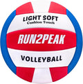 Light Soft Beginner Volleyball - Lightweight Soft Foam Composite Cover Training Ball, Official Size 5 - Gentle on Arms, Safe for Indoor Play, Youth Practice, or Recreational Games