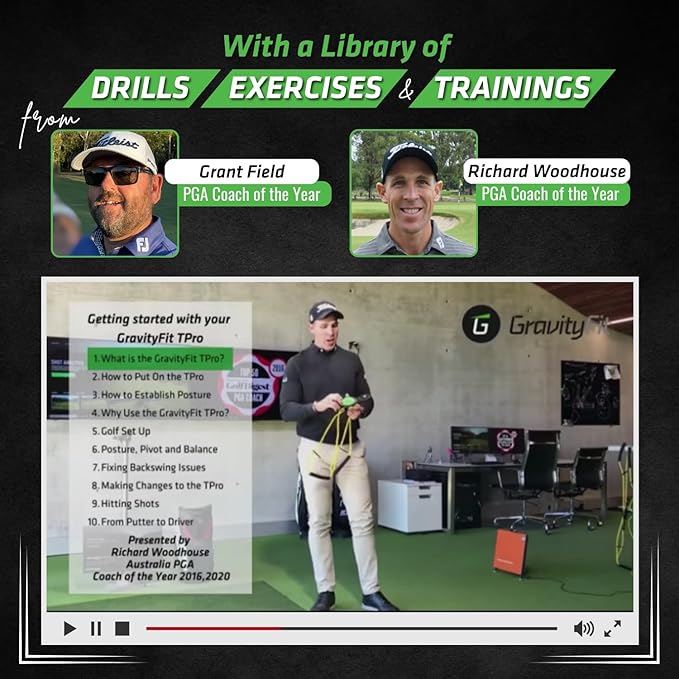 Golf Swing Performance Trainer Aid | Golf Swing Trainer Trusted by PGA Coaches | Backed by 30 Years Research | Elevate Your Golf Training | Enhance Strength, Stability, Rotation & Posture