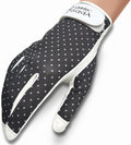 Caddy Classic Ladies Golf Glove Women | Various Stylish Mesh Design for High Breathability | Womens Golf Gloves Left Hand & Right Hand | Premium Leather Construction for Comfortable Fit