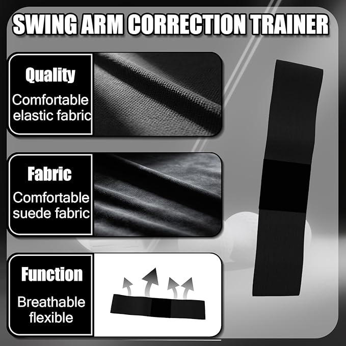 5-in-1 Golf Training Kit: Golf Grip Trainer,Swing Training Aid,Golf Impact Tape Labels,Adjustable Tee Height Tool & Club Groove Sharpener