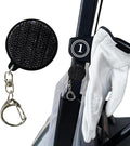 Magnetic Golf Glove Holder Clip – Strong Neodymium Magnet & Grip Pad – Attaches to Golf Cart, Bag or Belt – Keeps Gloves Dry, Fresh & Secure – Hand-Assembled Acrylic Golf Accessory for Men & Women