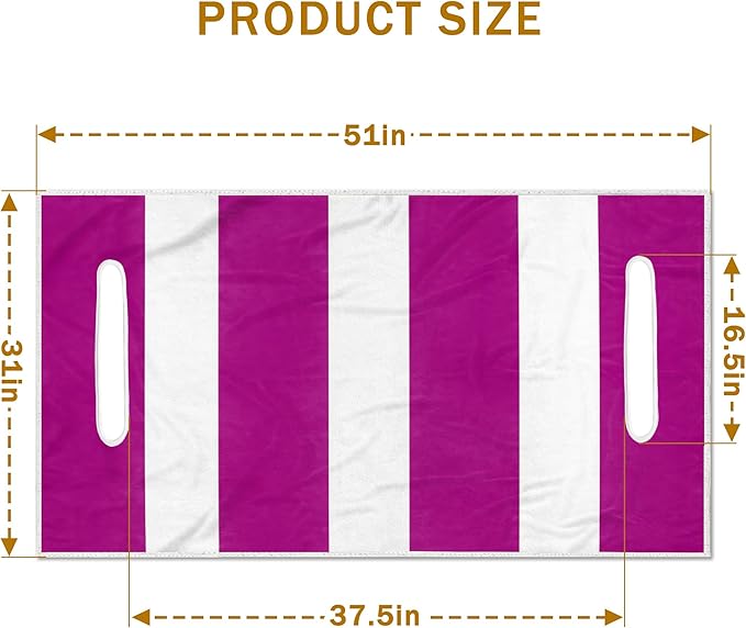 YOKYHOM Golf Cart Seat Covers, Purple Golf Cart Seat Towel Blanket Keeps Seat Comfortable and Clean,100% Microfiber, 51''x 31'',for EZGO, Yamaha, Club Car and More 2-Seat Golf Carts