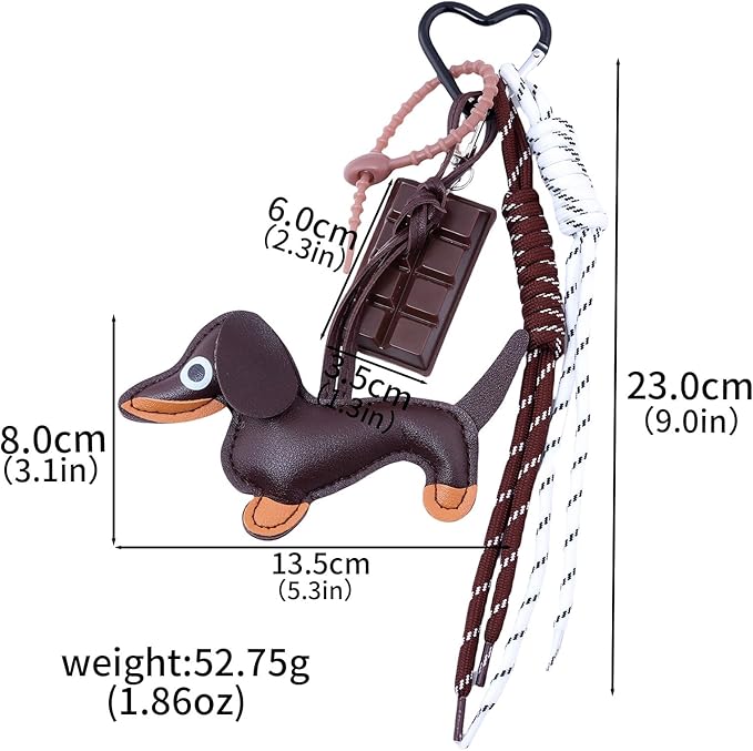 Tote Bag Purse Charms for Handbags - Cute Keychain, Y2K Rope Key Chain Accessories - Designer Jewelry Gift for Women
