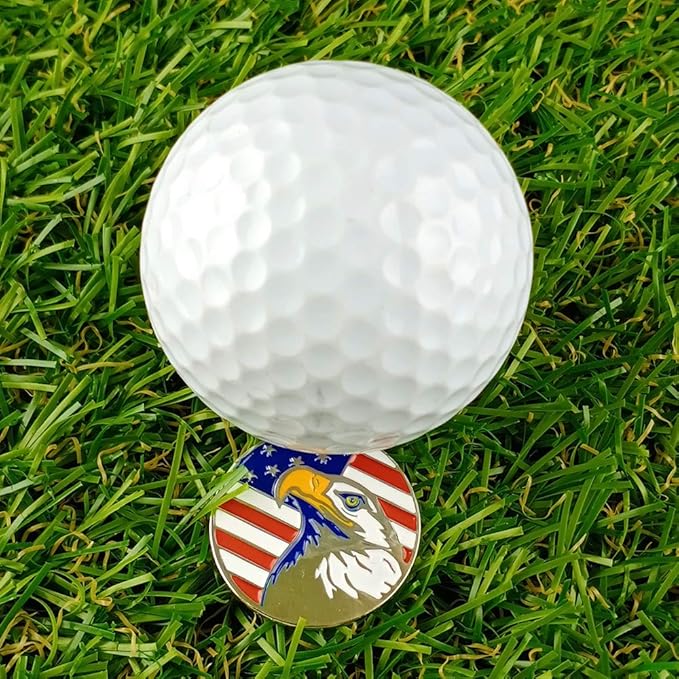 Golf Ball Markers Assorted Patterns Value Pack of 12 Golf Gifts, Golf Cap Clips and Divot Repair Tools Parter Accessories Sets for Men Women Golfer