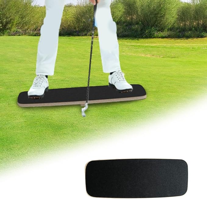 Generic Golf Swing Balance Board, Golf Swing Trainer, Professional Non Slip Sturdy Golf Pressure Plate, Golf Swing Plate Swing Speed