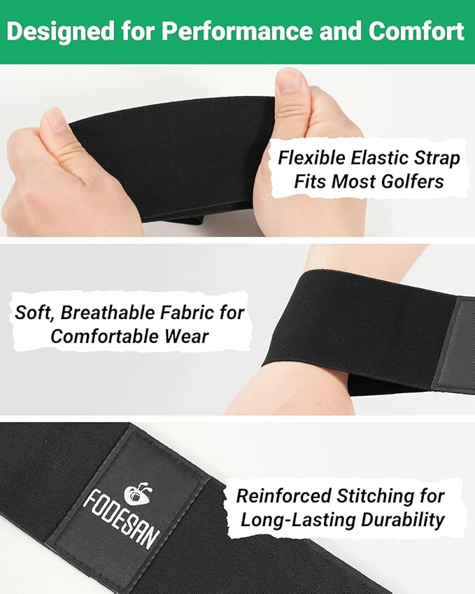 Golf Swing Training Band – Simple Arm Connection Aid for Cleaner Impact, Consistent Tempo & Better Ball-Striking – Easy Swing Trainer for All Golfers, Great Golf Gift