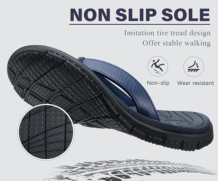 KuaiLu Comfortable Flip Flops for Women with Arch Support Summer Beach Walking Thong Sandals Slip On Indoor Outdoor