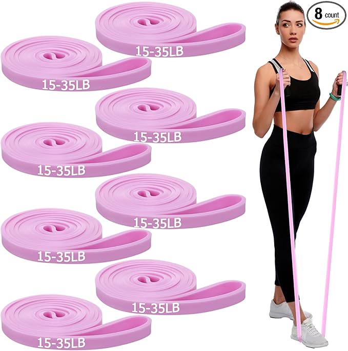 8 Pcs Resistance Bands Pull up Bands Pull up Assistance Bands Exercise Workout Bands for Working Out Muscle Training Physical Therapy Muscle Training Men and Women
