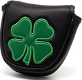 4 Leaf Clover Golf Mallet Putter Cover Headcover Club Protector Magnetic Clover for Odyssey 2ball,Red Oworks,Stroke Lab,Scotty Cameron,Taylormade Putters