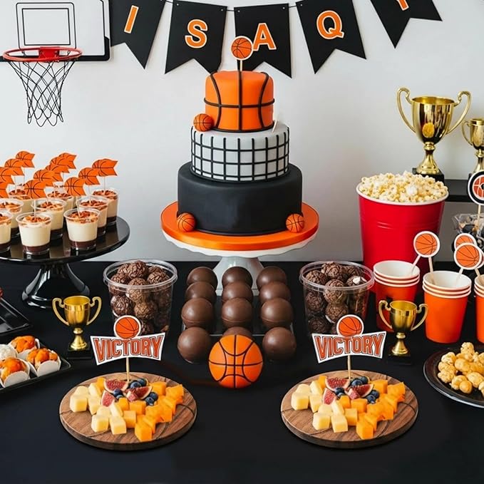 Basketball Cheese Board Gift Set Party Favor Prizes Charcuterie Wood Board with Knives and Box Father Day Gift for Dad Grandpa Party Tournament Game(7.9"x 7.9", Acacia Color)