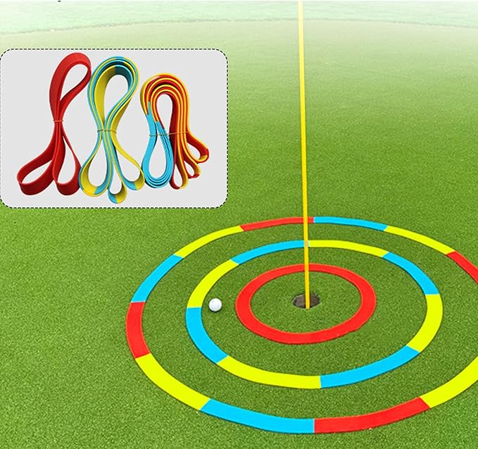 3Pcs Golf Putting Target Circle, Silicone Waterproof Portable Golf Chipping Target Rings for Training
