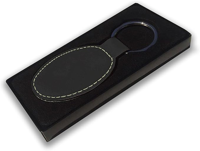LaserGram Oval Keychain, Disc Golf, Personalized Engraving Included