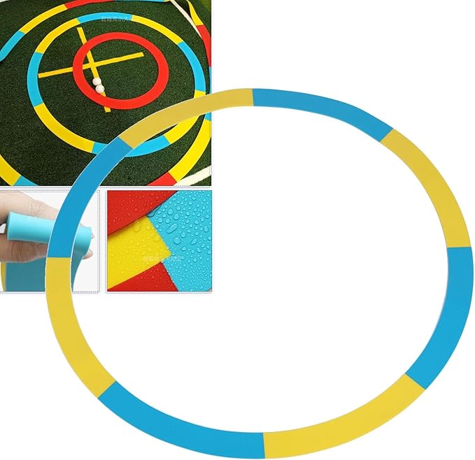 Golf Target Circle, Golf Training Aid Golf Targetss, Golfs Practice Target Rings Ultra Thin Silicone Vibrant Targetss Indicator Golfs Targetsss Circle for Golfss Training