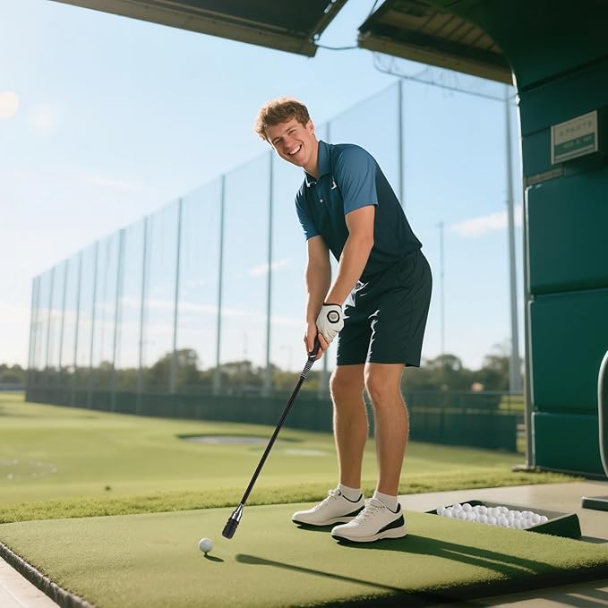 Rocalt Golf Swing Trainer for Right-Handed Players | Click Stick Tempo & Speed Training Aid with Click Sound, Improves Flexibility, Balance & Swing Rhythm