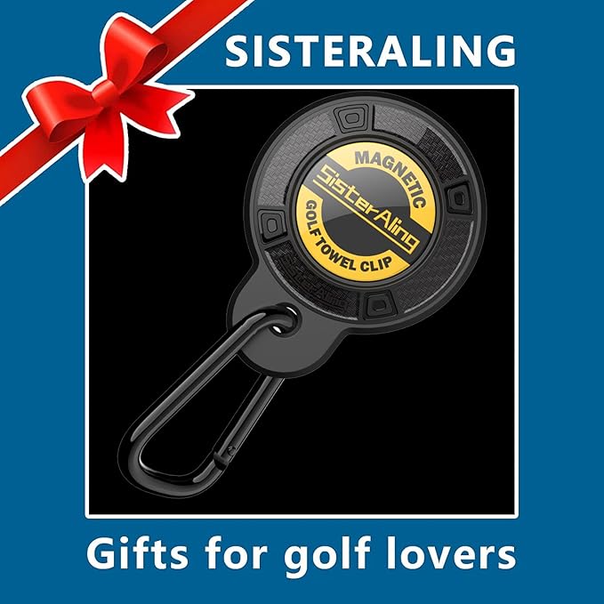 Magnetic Clip for Golf Towel,Removable Industrial Magnetic Accessories Design for Strong Hold to Golf Carts or Clubs