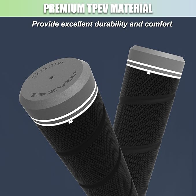 MAZEL Golf Club Grips for Men - 10 Pack - Non-Slip Micro-texture High Performance Golf Grips Midsize/ Standard,5 Colors Option