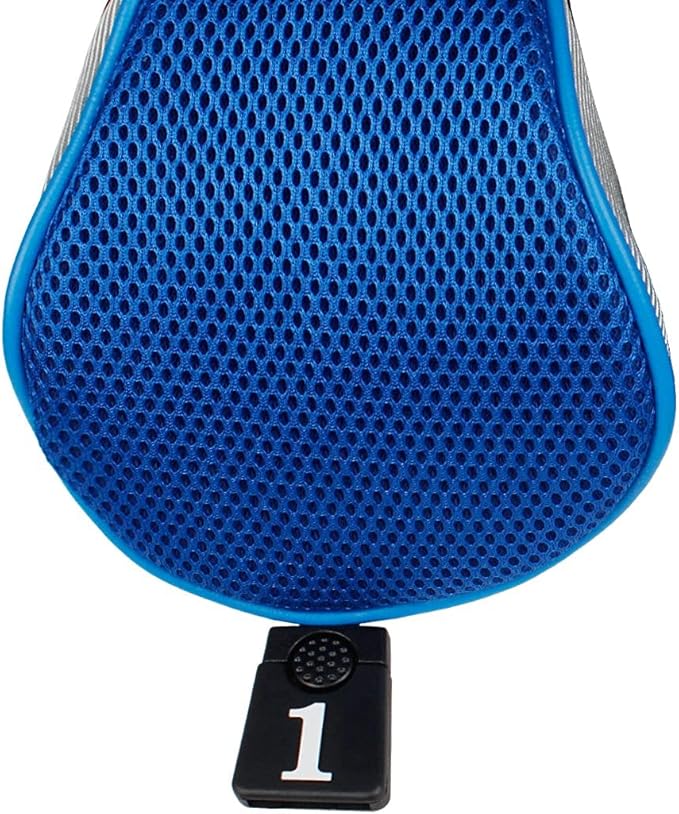 Andux 5pcs/Set Mesh Golf 460cc Driver Fairway Wood Club Head Covers Long Neck with No. Tags
