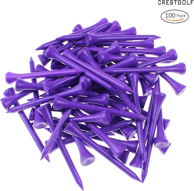 Crestgolf Golf Tee 2-3/4 inch Deluxe Tee Pack of 100