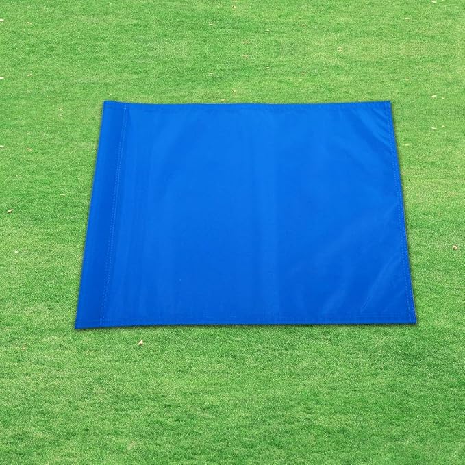 Green Golf Training Flag, Nylon Putting Green Target, Indoor/Outdoor Backyard Garden Portable, 19.7" x 13.4"