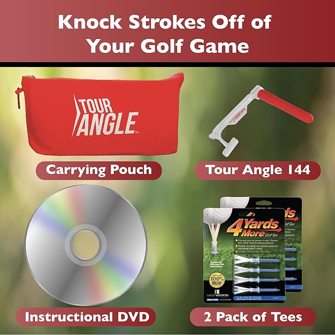 144 Golf Swing Training Aid - Golf Wrist Hinge Trainer - Corrects Posture & Stance - Improves Power & Distance - Helps Golf Club Grip - Eliminates Casting & Chipping Yips