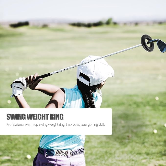 Weighted Golf Swing Training Ring for Men Women Warm-up Practice Tool to Build Muscle Strength Enhance Flexibility Swing Mechanics and Distance Control