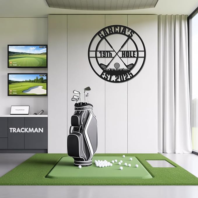 Personalized Golf Metal Wall Art, Vintage Golf Wall Decor, Custom Signs Outdoor Metal, 19th Hole Home Decor for Man Cave Garage Bar Club, Personalized Gifts for Men Dad Father
