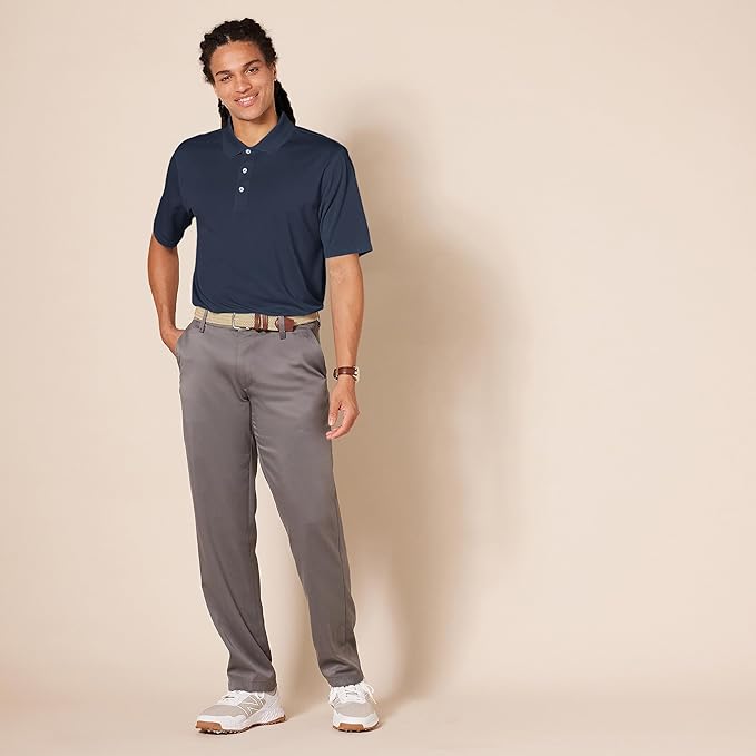 Amazon Essentials Mens Golf Polo Shirt, Moisture-Wicking Quick Dry, Short Sleeve