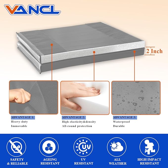 Gym Padding Wall Pads for Gym Wall Mats Basketball Wall Padding 2" Thick Foam Gym Wall Pad for Kids Wall Pad Protection, Waterproof Durable Wall Pads for Safety Colorful Wall Pad