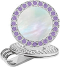 Golf Ball Marker Hat Clip with Pearl Crystal Ball Marker, Golf Accessories, Golf Gifts, Golf Ball Markers for Women