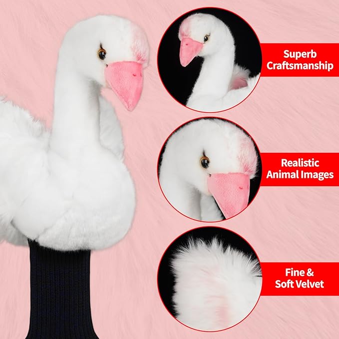 Funny Golf Driver Head Gover, Animal Golf Club Cover Ultra Premium Plush Tour Quality Driver Headcover for Men Women
