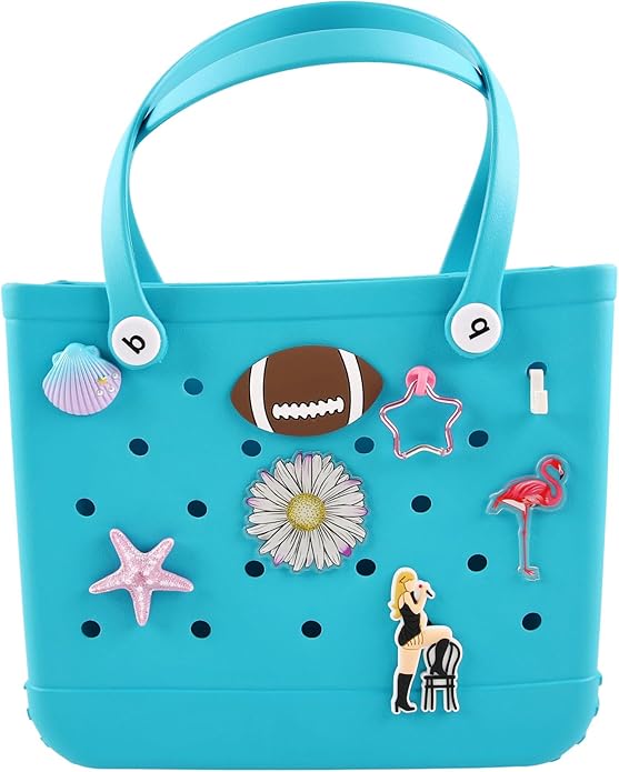 Acrylic Decoration Accessory for Bogg Bag and Simply Southern Tote,Insert Bag Charm for Beach Handbag Tote Bag