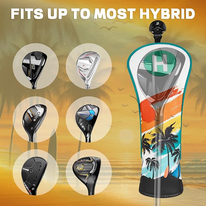 Golf Putter Cover Half Mallet Golf Club Head Covers Protector Magnetic Closure for Scotty Cameron Taylormade Odyssey Club Headcover Coco