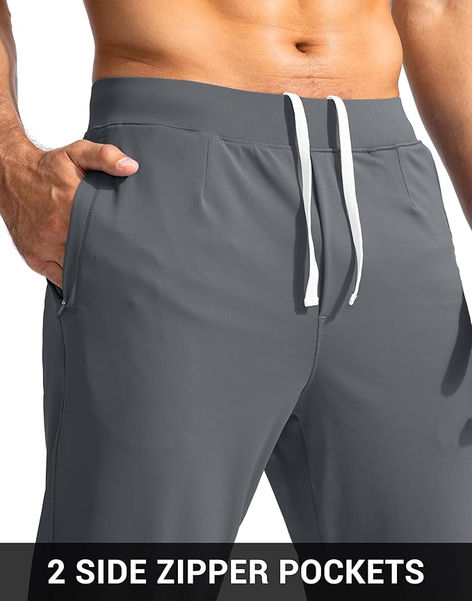 G Gradual Men's Golf Joggers Pants with Zipper Pockets Stretch Sweatpants Slim Fit Track Pants Joggers for Men Work Running