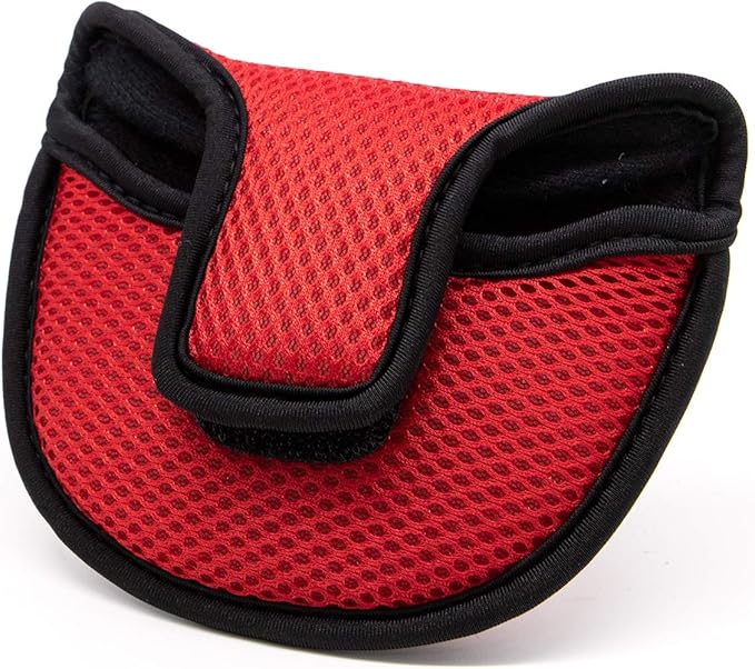 Golf Putter Cover,Mallet Putter Headcover Mesh Golf Putter Head Cover Golf Head Covers with Magic Tape for Heel Shaft RH LH fits Odyssey Works Stroke Lab,Scotty Cameron
