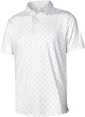zeetoo Men's Polo Shirts Hawaiian Golf Polos Shirts Short Sleeve Performance Moisture Wicking Mens Golf Shirts