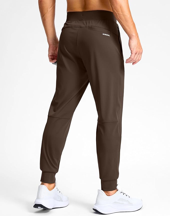 G Gradual Men's Golf Joggers Pants with Zipper Pockets Stretch Sweatpants Slim Fit Track Pants Joggers for Men Work Running