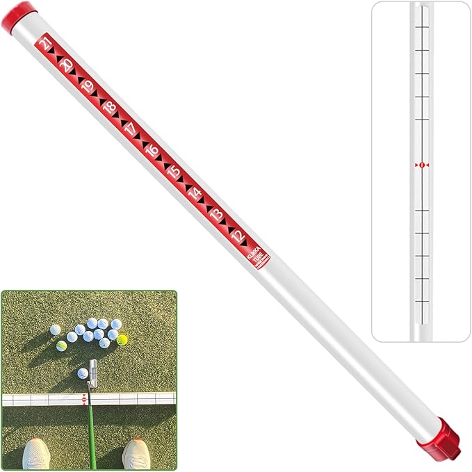 Golf Ball Retriever Professional Picker Golf Ball Shag Tube Plastic Release Retrievers Collector Practice Pick-up Sucker Tool, 35.4 Inch