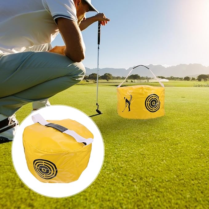 Golf Swing Training Practice Bag for Indoor Strength Accuracy Improvement Portable Hitting Aid for Posture Correction and Solid Contact