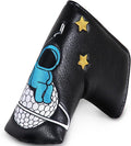 Astronaut Series Golf Headcovers, Synthetic Leather Golf Head Covers for Driver, Fairway Wood and Hybrid, Golf Putter Covers for Mallet and Blade