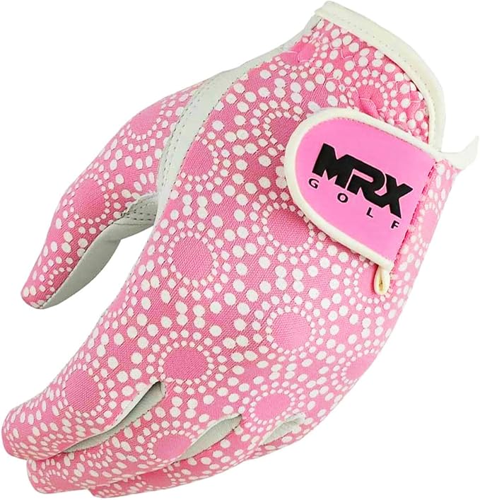 MRX Women Golf Glove Left Handed Golf Gloves Sweat Resistant Soft Cabretta Leather Regular Fit Women Golfer Glove