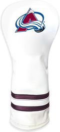 Team Golf NHL White Vintage Fairway Golf Club Headcover, Form Fitting Design, Retro Design & Superb Quality