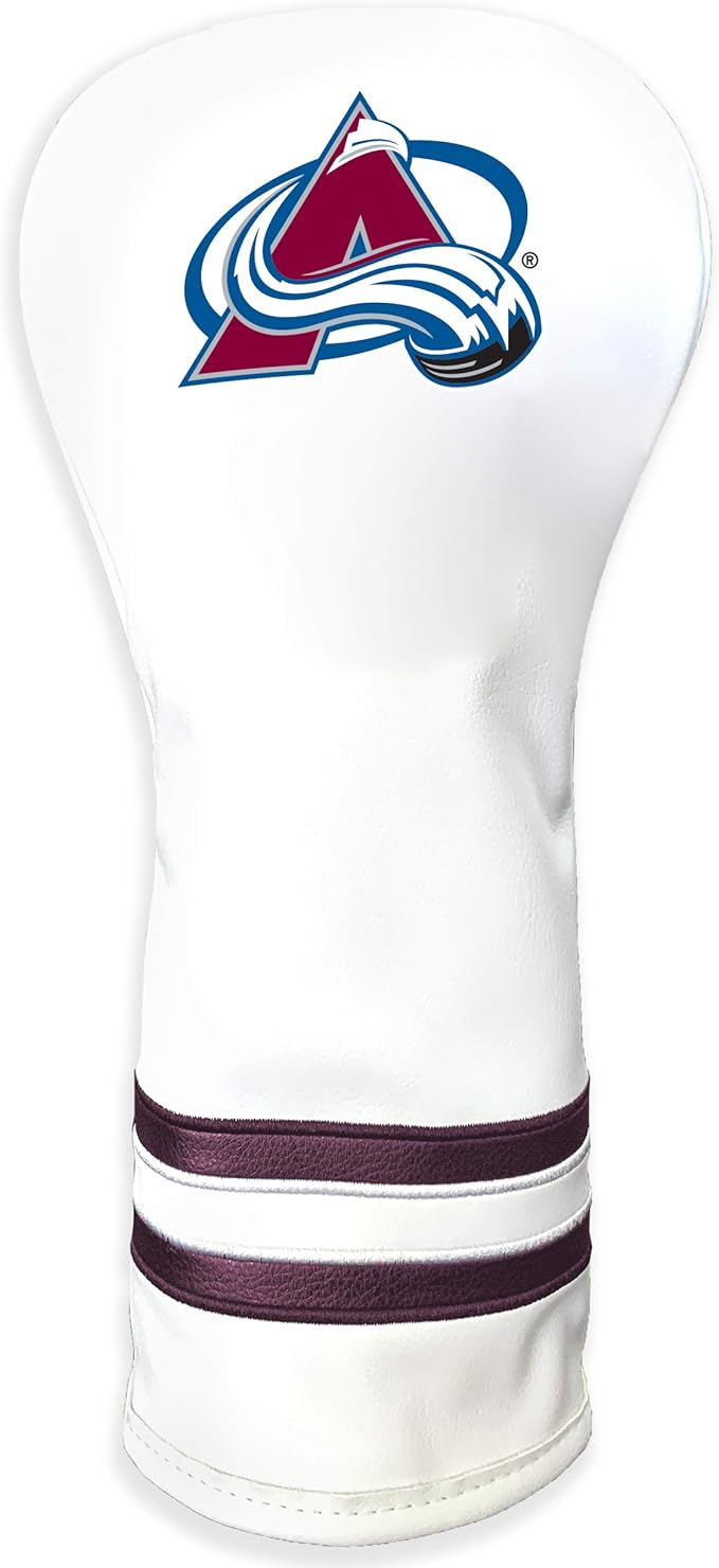 Team Golf NHL White Vintage Fairway Golf Club Headcover, Form Fitting Design, Retro Design & Superb Quality
