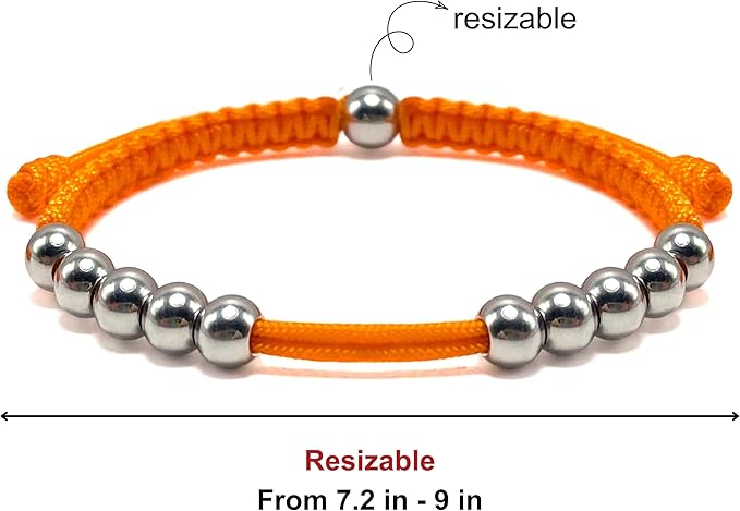 LAMIBEE Golf Stainless Steel 10 Beads Score Counter Bracelet, Golf Stroke Count Bracelet, Resizable and Easy to Adjust Golf Round Scoring Tracker, Durable and Stylish Golf Accessory