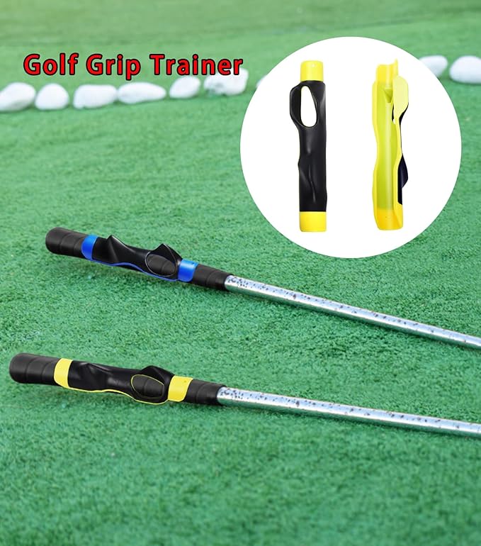 2 Pcs Golf Grip Trainer, Lightweight Golf Training Aid to Help Train Correct Hand Position, Right Hand Golf Swing Trainer
