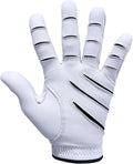 MONKEY GRIP 3D Golf Glove Premium Cabretta Leather Power Good Grip Soft Fit Easy Grip Line Non Slip No Slice Long Distance All Weather Rain Grip