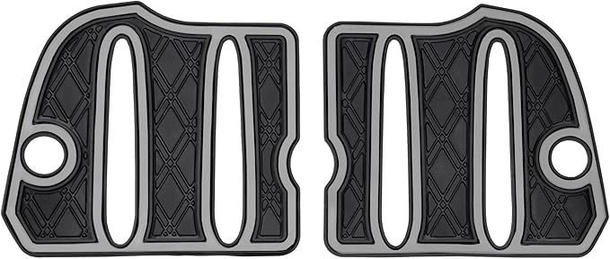 Xtreme Mats Bag Well Mat Rubber Liner Insert Protects Plastic Surfaces from Scuffs for Golf Carts - Compatible with Yamaha DR2 Drive2 EFI QuieTech - Grey Trim