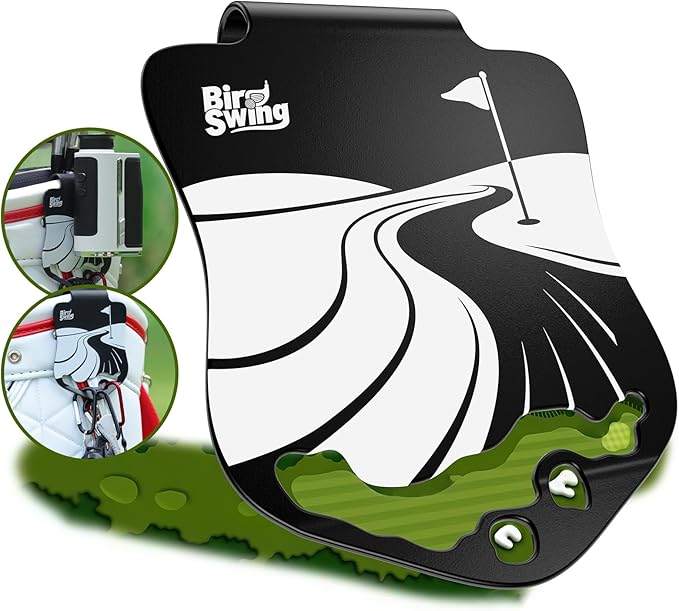 Golf Bag Accessories Metal Landing Pad for Magnetic Golf Towel Golf Rangefinders Golf GPS Magnetic Speaker, Easy Use Golf Gear for Golf Club Bag, Golf Gifts for Men Women Child Daddy Mom