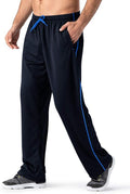 MAGNIVIT Men's Lightweight Sweatpants Loose Fit Open Bottom Mesh Athletic Pants with Zipper Pockets